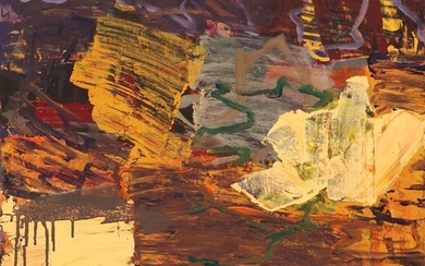 Kehnet Nielsen: Composition. Signed on the reverse Kehnet Nielsen, 2002. Oil on canvas. 70×60 cm.
