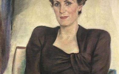 Kurt WEINHOLD (1896-1965). Portrait "Frau Marga Mehl"