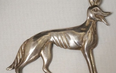 LARGE MEXICO STERLING SILVER DOG PIN