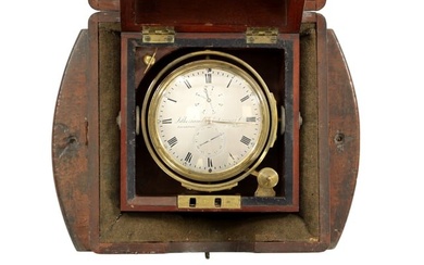 LITHERLAND, DAVIES & CO., LIVERPOOL. A SMALL MID 19TH CENTURY TWO-DAY MARINE CHRONOMETER