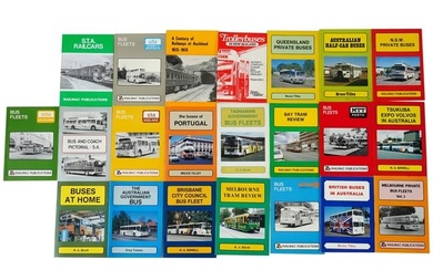 LOT AMERICAN ENGLISH BUSES TRANSPORT BOOKS ALBUMS