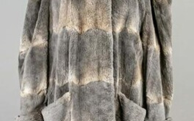 Ladies fur coat sheared, grey