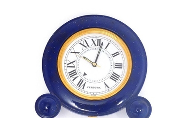 Lapis and Gilt-Metal Travel Clock, Verdura