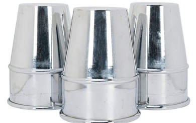 Large Chrome Cups.