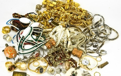 Large Collection of Vintage Costume Jewelry