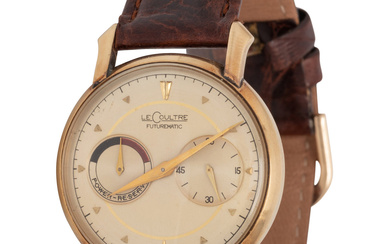 LeCOULTRE, VINTAGE, 10K GOLD-FILLED 'FUTUREMATIC' WATCH