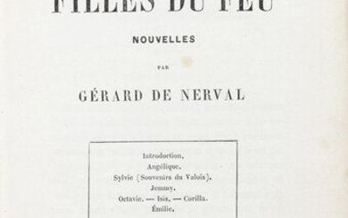 Les Filles du feu. 1854. Demi-chagrin de René Aussourd. Édition originale., Nerval, Gérard de