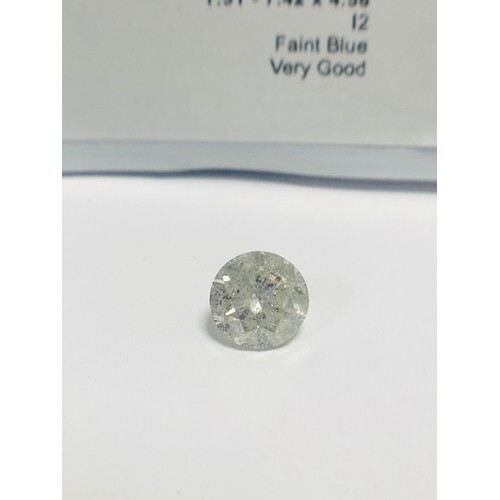 Loose diamond,1.62ct Brilliant cut diamond,H coloiur,I2 clar...