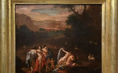 Oil painting on canvas. Lorenzo Pasinelli (circle).