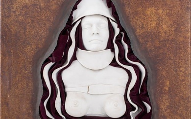 Louis Mendez "Donna" Brutalist Bust Wall Sculpture