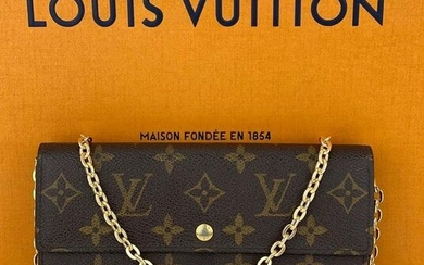 Louis Vuitton Sarah Monogram Canvas Wallet Clutch