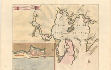MAP, Todos os Santos Bay, Brazil, Blaeu