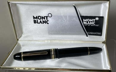 MONTBLANC MEISTERSTUCK 149, DIPLOMAT 14K, (M) NIB, FOUNTAIN PEN Full Set with Vintage Clam Shell Box
