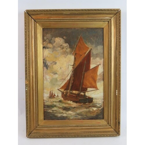 M.Stephenson (late 19th/early 20th Century) -'Sail boats at ...
