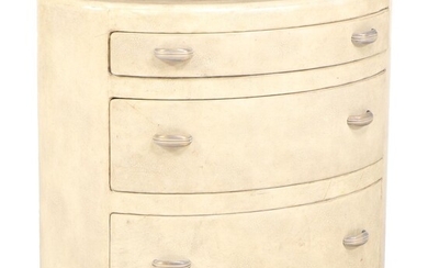 Maitland-Smith Leather-Clad Three-Drawer Chest