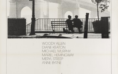 Manhattan (1979), style B poster, signed by Woody Allen, US