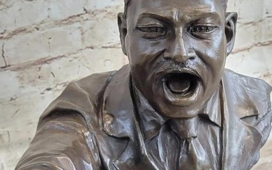 Martin Luther King Jr. Bust Bronze Sculpture - 12" x 15"