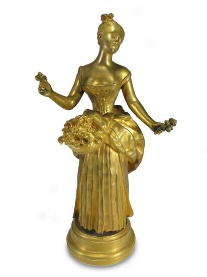 Maurice DE GHEEST (XIX-XX) gilt bronze sculpture