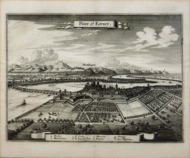 Merian View of French Townscapes