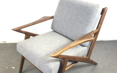 Mid Century Modern Style Walnut Armchair