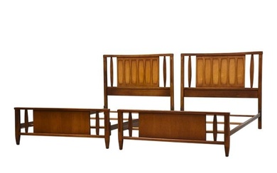 Mid Century Modern Twin Beds - a Pair