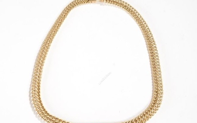 NECKLACE NECKLACE in 18k yellow gold with one...