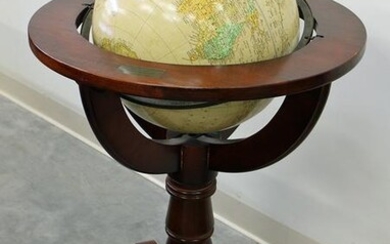 NORMAN ROCKWELL GLOBE WITH STAND