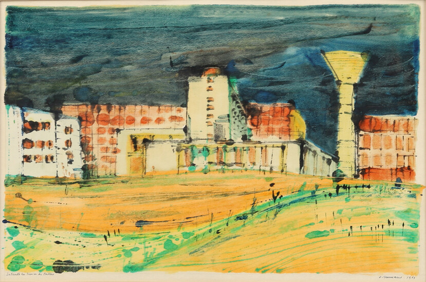 OIDENTIFIERAD KONSTNÄR. Titled, watercolour, indistinctly signed and dated 1967.