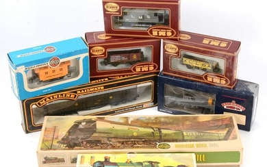 OO gauge model railway rolling-stock and plastic model kits, including four Airfix