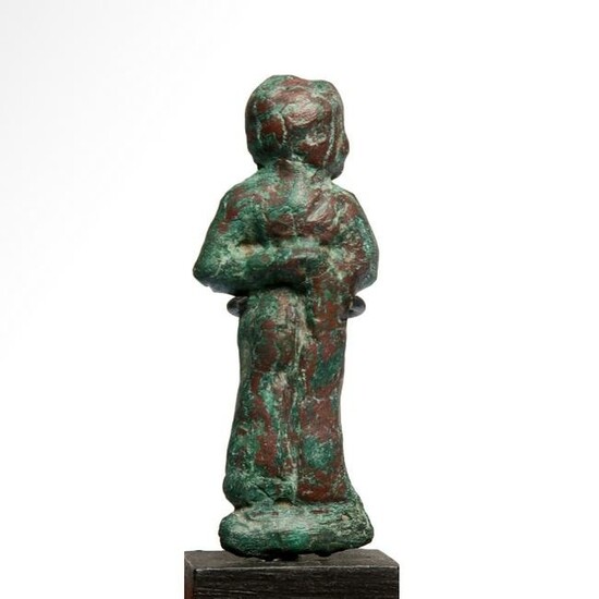 Old Babylonian Bronze Inlay Figure Of Hammurabi, c.