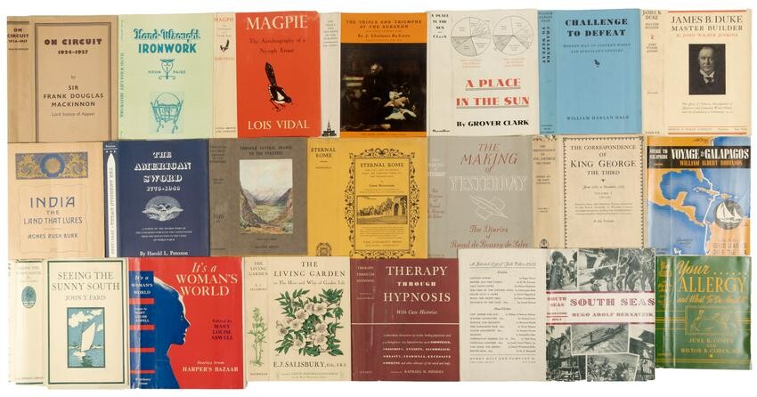 Over 600 dust jackets from numerous genres
