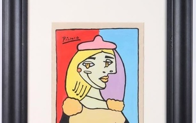 PABLO PICASSO ORIGINAL SPANISH PAINTING AFTER
