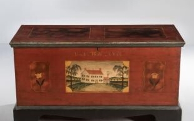 Paint-decorated Dower Chest "Noah Mali,"