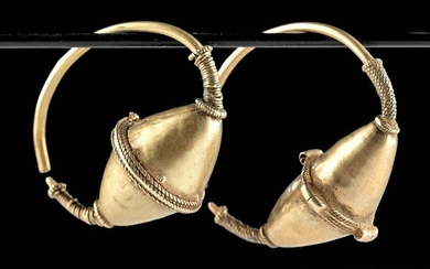 Pair of Byzantine Electrum Hoop Earrings