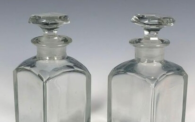 Pair of Early Decanters With Stoppers