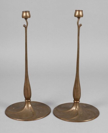 Pair of art nouveau candlesticks Richard Riemerschmid