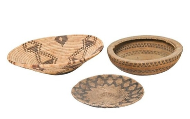Patwin and Hopi Baskets.
