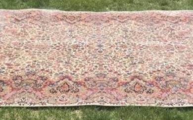 Persian Style Karastan Floral Kirman Wool Carpet
