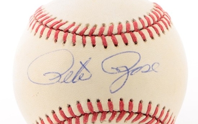 Pete Rose Signed National League (Giamatti) Baseball COA