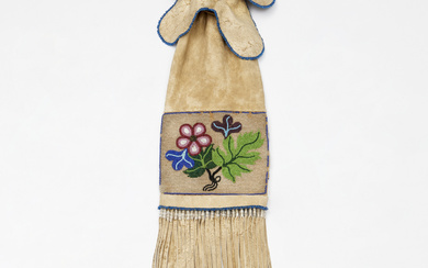 Plateau Native American beaded pipe bag