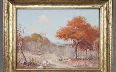 Porfirio Salinas "Autumn in Texas", c. 1930, oil