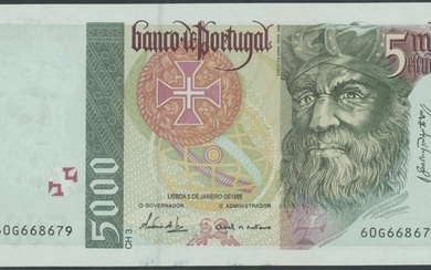 Portugal, Banco de Portugal, 3 Noten 1995-2000: 1000 und 2000...