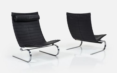 Poul Kjaerholm, PK20 Lounge Chairs (2)