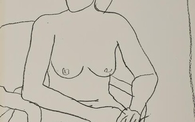 RICHARD DIEBENKORN, (American, 1922-1993), Seated Nude