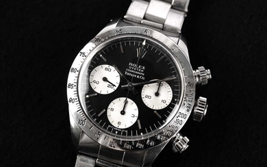 ROLEX. AN EXTREMELY RARE TIFFANY AND CO SIGMA DIAL VINTAGE COSMOGRAPH 6265, 6263.