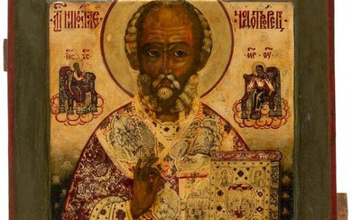 RUSSIAN ICON SHOWING ST. NICHOLAS