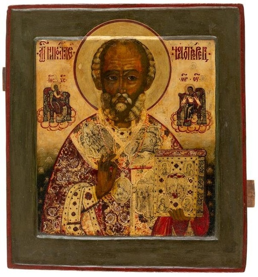 RUSSIAN ICON SHOWING ST. NICHOLAS