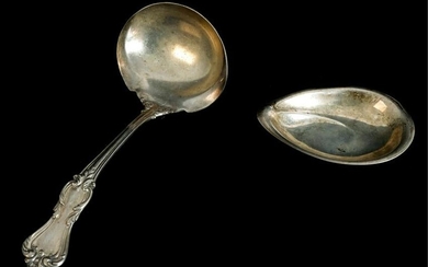 Reed & Barton Sterling Silver Ladle & Nut Dish