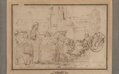 Rembrandt Harmensz. van Rijn - Schule – Szene aus dem Alten Testament
