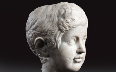 Retrato de un infante, cultura romana, s. II-III d
